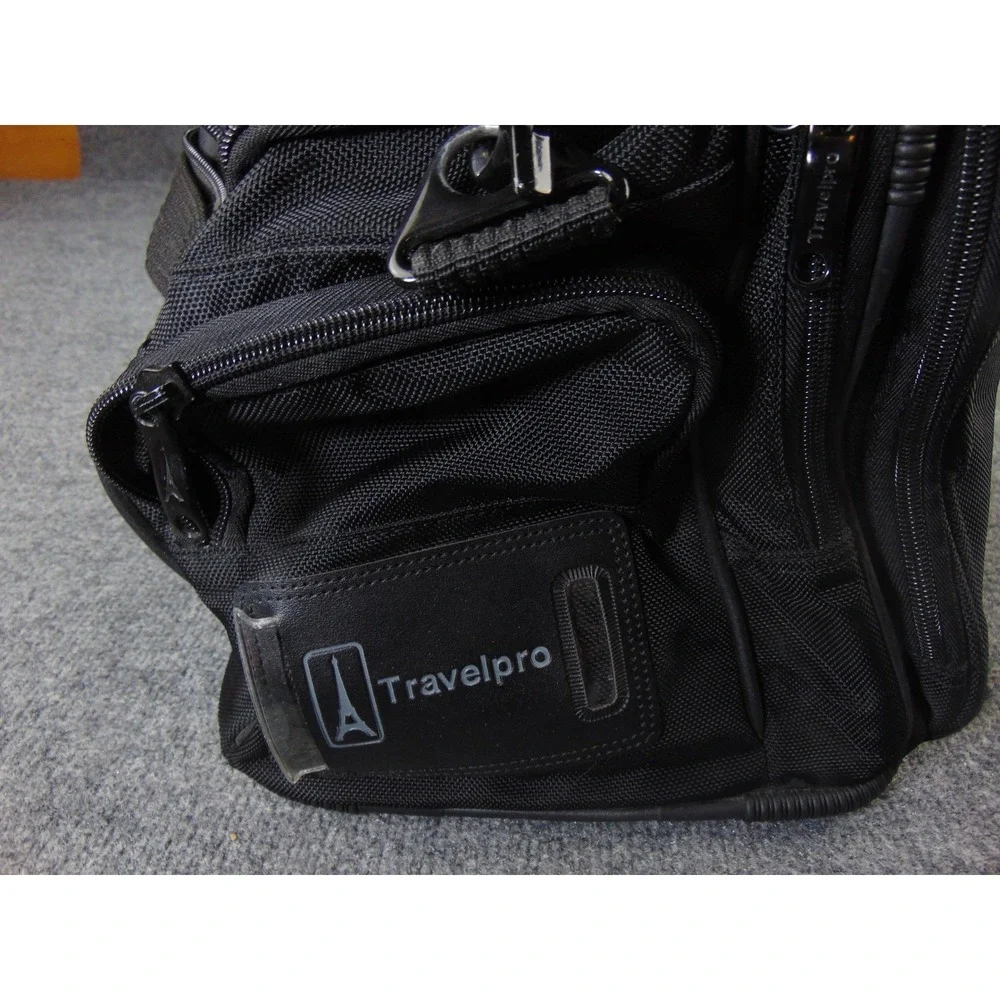 Travelpro Flight Crew Mens Black Solid Travel Tote Bag Business Pilot Utility
